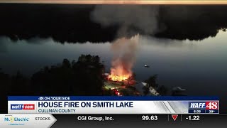 Smith Lake house considered a total loss after Monday night fire