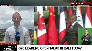 G20 leaders open talks in Bali today