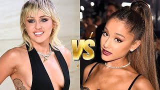 Miley Cyrus VS Ariana Grande - Lifestyle Battle