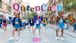 [KPOP IN PUBLIC] (G)-IDLE ((여자)아이들) _ QUEENCARD | Dance Cover | HIRAETH CREW from Barcelona