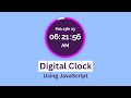 Create Animated Digital Clock Using JavaScript