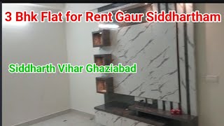 3 BHK Flat for Rent in Gaur Siddhartham On Gharnmakaan Exclusive