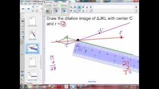 9-5 Exmaple 2 - draw a dilation on blank paper