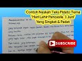 Contoh Naskah Teks Pidato Tema 