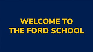 Welcome to the Ford School!
