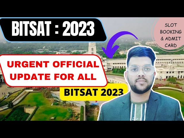 Bitsat 2024 Dates Notification Eligibility Application 59 Off