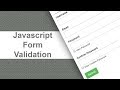 javascript form validation
