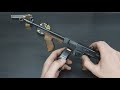 Thompson submachine gun in1/2 scale quick review, loadind and full-auto firing