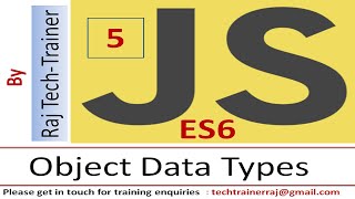 JavaScript Tutorial for Beginners | Part 5 - Object Data Type | Learn JavaScript | ES6