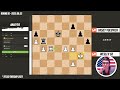 wesley so *destroyed* vasily volovich with brilliant queen sacrifice titled tuesday 2023