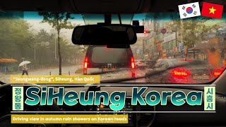 [일상운전 Vlog] Driving on the streets of Northeast Asia and Korea. (With autumn showers)4K. #korean