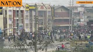 Anti-government protesters break into Kitengela Eastmart supermarket