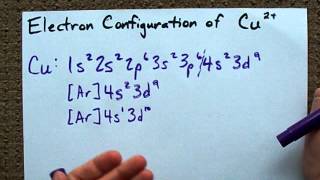 What is the electron Configuration of Cu2+ ?