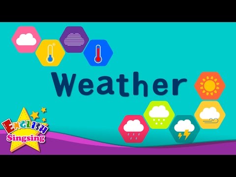 Children's vocabulary – Weather – What is the weather like? – Learn English for Kids – English Educational Video