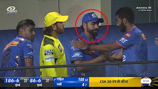 Jasprit Bumrah heart winning gesture for crying  Rohit Sharma after mi defeat in mi vs csk match