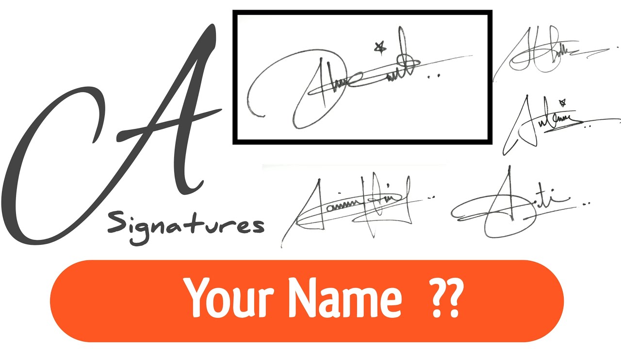 Different Signatures Styles