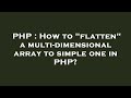 PHP : How to 