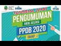 TUTORIAL MELIHAT HASIL SELEKSI TAHAP 1 dan 2 | PPDB JABAR 2020