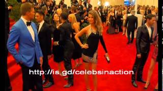 Gisele Bundchen and Tom Brady Arriving MET GALA 2013