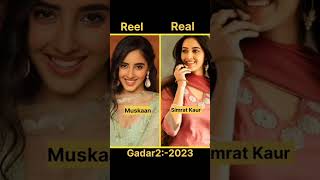 gadar 2 reel vs Real cast with name #gadar2 #cast #reelvareal #shorts