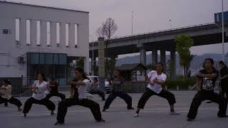 Chinese Traditional Gong Fu Class at Yuan Xiu Gang's School