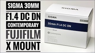 Sigma 30mm f1.4 AF DC DN | Contemporary Fujifilm X Mount