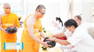 วัดพระธรรมกายฟลอริดา จัดพิธีทอดผ้าป่าบำรุงวัด