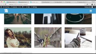 Free WordPress Theme One Paze - Configure About, Project and Service Section | WordPress Tutorial