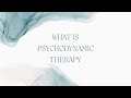 Psychodynamic Psychotherapy Explained in New York