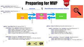 AAA - Part 9, Preparing for MVP | Applying basic MVP for Android app