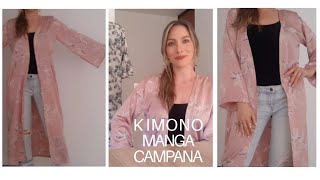 DIY Cómo hacer un KIMONO MANGA CAMPANA 💫✔ sin patrones y fácil!