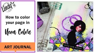 Art Journal in Neon Colors with Nuneka