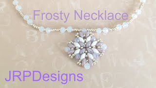 Frosty Necklace Beading Tutorial--Simple Beginner Design