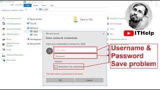 How to save/remember Network Sharing PC Username & Password | Username & Passwor