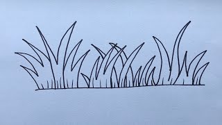 How to Draw Grass Step by Step