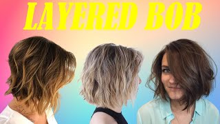 The Timeless Elegance of the Layered Bob Haircut #shorthaircut #bobhaircut