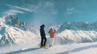 Winter in the Chamonix-Mont-Blanc valley