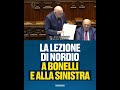 nordio impartisce lezione a chi da giorni lancia accuse al governo. bonelli e soci prendano nota.