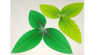 Paper Leaf Diy | Simple \u0026 Easy Origami Leaf - Paper Crafts Tutorial