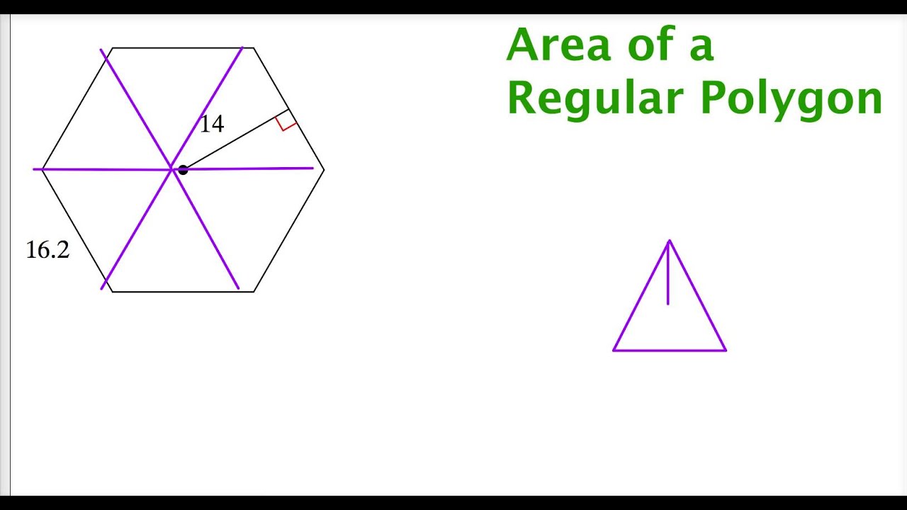 Area Of A Regular Polygon Given Apothem And Side Length - YouTube