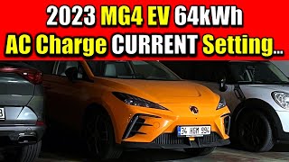 2023 MG4 Electric Car AC Charging CURRENT Setting