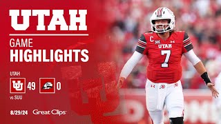 Utah Shuts out SUU 49-0! | HIGHLIGHTS