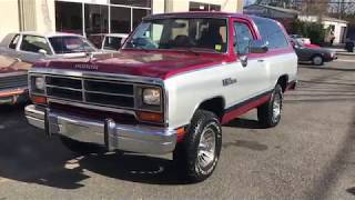 1988 Dodge Ram Charger 4X4 only 26,000 original Miles with Documents and Service History