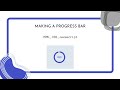 How to code a Progress Bar  (HTML, Javascript and CSS)