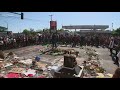 George Floyd's memorial grows as peaceful protests continue