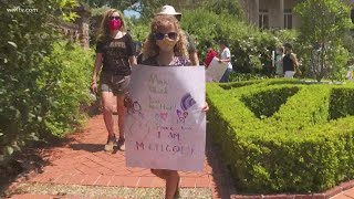 'Sad and very angry;' Children, teens protest for racial equality, peace