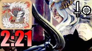 【MHW:IB TA】ジンオウガ亜種を2分台で叩く片手剣 【獄狼竜マスター編】