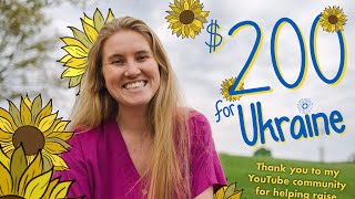 We raised $200 for Ukraine!🇺🇦🌻// how this small community came together for Ukraine Relief