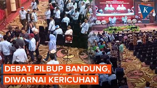 Debat Pilbup Bandung Sempat Ricuh, Pendukung Saling Hadang