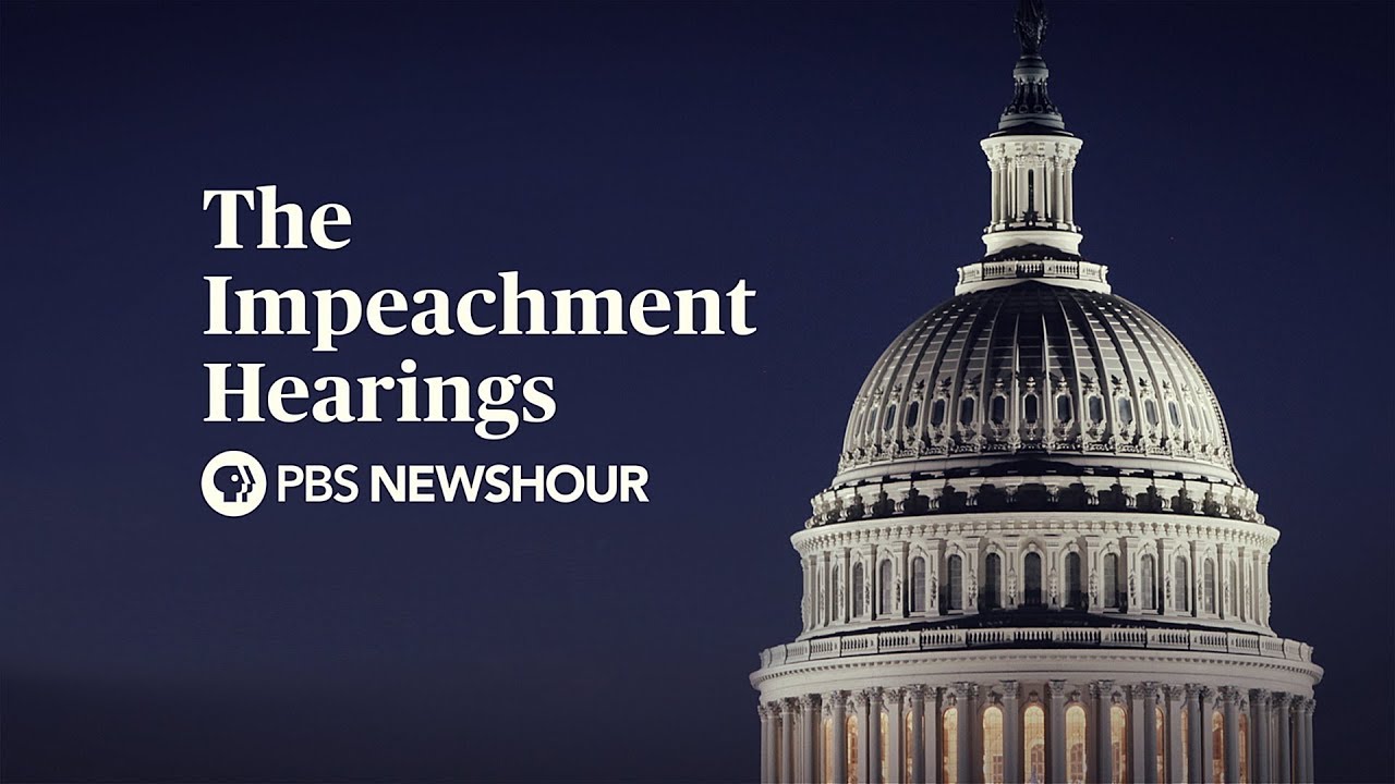 WATCH LIVE: The Trump Impeachment Hearings - Day 1 - PBS NewsHour ...